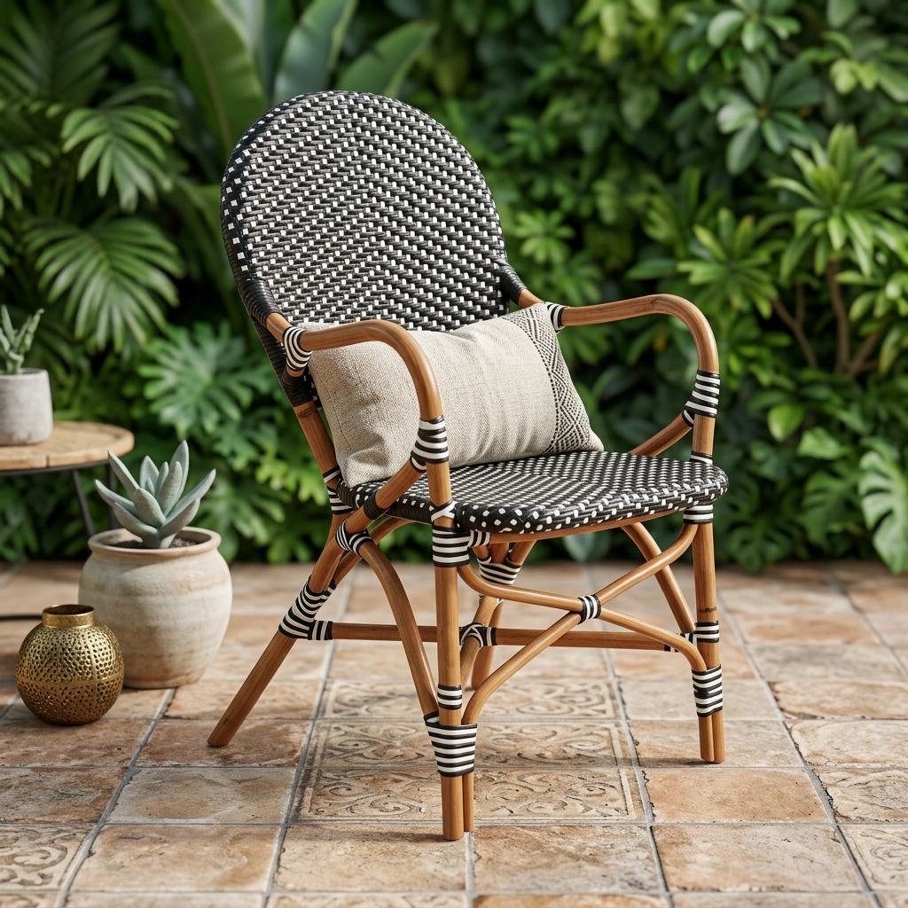 Natural Rattan Lounge Chair